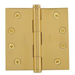 Baldwin 1040.I Estate 4 Inch x 4 Inch Solid Brass Full Mortise Hinge with Square Corners (Sold Each) product