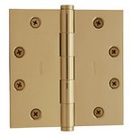 Baldwin 1045.I Estate 4.5 Inch x 4.5 Inch Solid Brass Full Mortise Hinge with Square Corners (Sold Each)