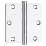 Baldwin 1435.I Estate 3.5 Inch x 3.5 Inch Solid Brass Full Mortise Hinge with 1/4 Inch Radius Corners (Sold Each) product