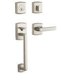 Baldwin 85386.RDBL Estate Soho Sectional Double Cylinder Handleset for Right Handed Doors
