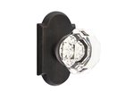 Emtek Old Town Clear Crystal 70 SD Sandcast Bronze Single Dummy Knob