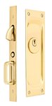 Emtek 2103 Classic Keyed Pocket Door Mortise Lock for 1-3/4&quot; Thick Doors