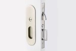 Emtek 2165 Narrow Oval Privacy Pocket Door Mortise Lock