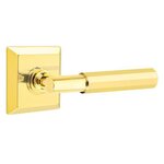 Emtek T-Bar Faceted 8531 Select Brass Full Dummy Leverset with Quincy Rosette product