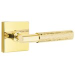 Emtek T-Bar Hammered 5050 Select Brass Full Dummy Leverset with Square Rosette product