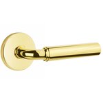 Emtek R-Bar Smooth 5059 SD Select Brass Single Dummy Lever with Disk Rosette for Left Handed Doors product