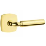 Emtek R-Bar Smooth 5306 SD Select Brass Single Dummy Lever with Urban Modern Rosette for Left Handed Doors product