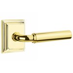 Emtek R-Bar Smooth 8561 Select Brass Full Dummy Leverset with Wilshire Rosette product