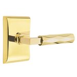 Emtek L-Square Tribeca 5051 Select Brass Full Dummy Leverset with Neos Rosette product