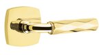 Emtek R-Bar Tribeca 5306 SD Select Brass Single Dummy Lever with Urban Modern Rosette for Left Handed Doors product