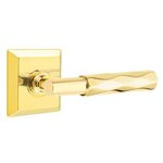 Emtek T-Bar Tribeca 8131 Select Brass Passage Leverset with Quincy Rosette for Left Handed Doors product