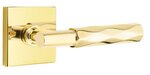 Emtek T-Bar Tribeca 5210 Select Brass Privacy Leverset with Square Rosette for Right Handed Doors product