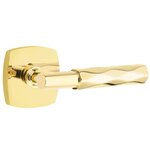 Emtek T-Bar Tribeca 5316 Select Brass Passage Leverset with Urban Modern Rosette for Left Handed Doors product