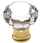 Baldwin 4324 1-2/5 Inch Diameter Crystal Cabinet Knob