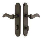 Emtek 4444 11 Inch Stretto Sandcast Arched Narrow Trim Single Cylinder Set