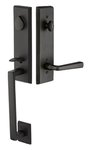 Emtek 451522 Rustic Modern Rectangular One Piece Single Cylinder Handleset
