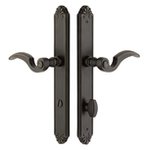 Emtek 6243 11 Inch Stretto Lost Wax Cast Bronze Narrow Trim Privacy Set