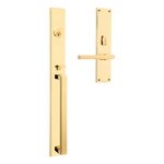 Baldwin 6977.LENT Estate Minneapolis Single Cylinder Mortise Handleset for Left Handed Doors