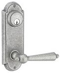 Emtek 7011 3-5/8 Inch Center to Center Wrought Steel #5 Sideplate Double Cylinder
