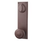 Emtek 7560 5-1/2 Inch Center to Center Sandcast Bronze Rectangular Sideplate Single Cylinder