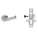 Yale Commercial 8802FLAUR Privacy Mortise Lock with Augusta Lever and Copenhagen Rose