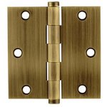 Emtek 96213 3-1/2 Inch x 3-1/2 Inch Heavy Duty Solid Brass Hinge with Square Corners (Sold in Pairs) product