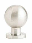 Emtek 86152 Brass Globe Cabinet Knob 1 Inch Diameter