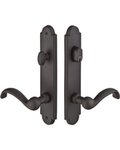 Emtek 1221 Sandcast Arched 10 Inch Keyed Multi Point Lock Trim