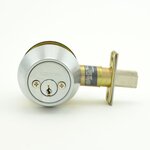 Dexter Commercial DB2000DCT KDC Double Cylinder Grade 2 Deadbolt with C Keyway; Adjustable Backset; and 2-3/4