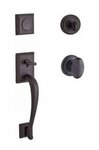 Baldwin FDNAPxELLTRR Reserve Napa Full Dummy Handleset with Ellipse Knob and Traditional Round Rosette
