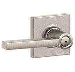 Schlage F40LAT/COL Latitude Privacy Leverset with Collins Decorative Rosette