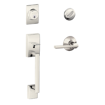 Schlage F60CENxLATCEN Century Single Cylinder Handleset with Latitude Interior Lever and Century Rosette product