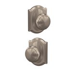 Schlage Custom FC172AND/CAM Andover Dummy Knobset with Camelot Decorative Rosette (2 Single Dummies)