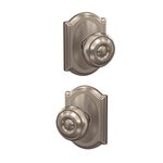 Schlage Custom FC172GEO/CAM Georgian Dummy Knobset with Camelot Decorative Rosette (2 Single Dummies)