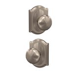 Schlage Custom FC172PLY/CAM Plymouth Dummy Knobset with Camelot Decorative Rosette (2 Single Dummies)