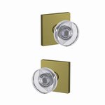 Schlage Custom FC21DAW/COL Dawes Passage/Privacy Knobset with Collins Decorative Rosette