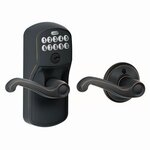 Schlage FE575 PLY/FLA Plymouth Keypad Auto-Lock Entry Leverset with Flair Lever