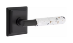 Emtek T-Bar Terrazzo 8261 Select Brass Privacy Leverset with Wilshire Rosette for Right Handed Doors product