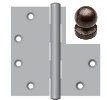 Rocky Mountain HNG4.5BBT50 4.5&quot; x 4.5&quot;  Plain Bearing Full Mortise Hinge with 1/2&quot; Barrel with Ball Finial Caps product
