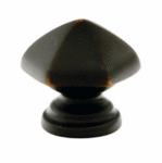 Emtek 86120 Traditional Brass Hexagon Cabinet Knob 1-3/8 Inch Diameter