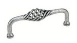 Emtek 76047 Wrought Steel Lafayette Fixed Cabinet Pull 6 Inch Center-to-Center
