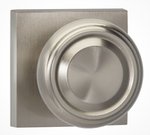 Omnia 565SQPA Passage Knobset with Square Rosette From the Prodigy Collection