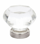Emtek 86011 Crystal Old Town Clear Cabinet Knob 1-1/4 Inch Diameter