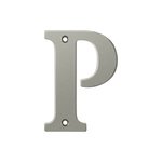 Deltana RL4P Solid Brass 4 Inch House Letter &quot;P&quot;
