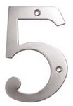Deltana RN4-5U Solid Brass 4 Inch House Number &quot;5&quot; product