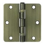 Deltana S35R4BB Residential Ball Bearing 3-1/2 Inch x 3-1/2 Inch Steel Hinge with 1/4 Inch Radius Corners (Sold in Pairs)