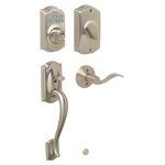 Schlage FE365 CAM/ACC Camelot Electronic Single Cylinder Handleset with Accent Lever