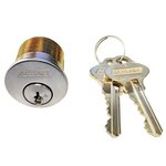 Schlage 20-001S123 114 1-1/4&quot; Everest Conventional Mortise Cylinder S123 Keyway with Compression Ring and Spring with Straight Cam product