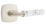 Emtek R-Bar Light Terrazzo 5306 Select Brass Full Dummy Leverset with Urban Modern Rosette product