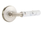 Emtek R-Bar Light Terrazzo 8510 Select Brass Full Dummy Leverset with Watford Rosette product